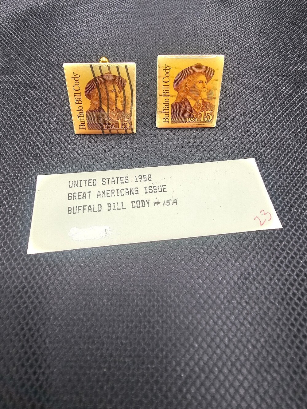 Vintage 1988 Buffalo Bill Cody Great Americans Issue Cufflinks